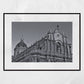 Catania Cathedral Sicily Black And White Photography Art Print