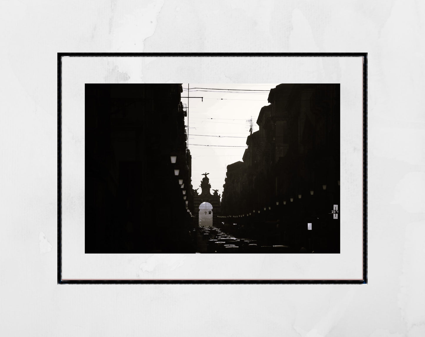 Catania Sicily Print Italy Black And White Photography Italy Art