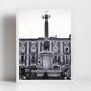 Elephant Fountain Catania Sicily Black And White Photography Print