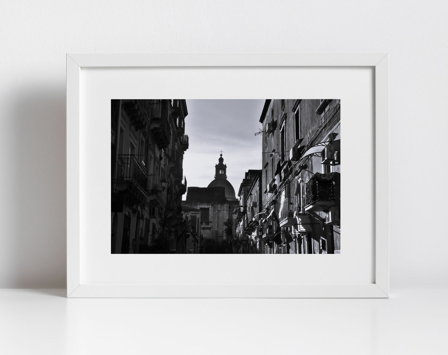 Italy Wall Art Catania Sicily Black And White Photography Print