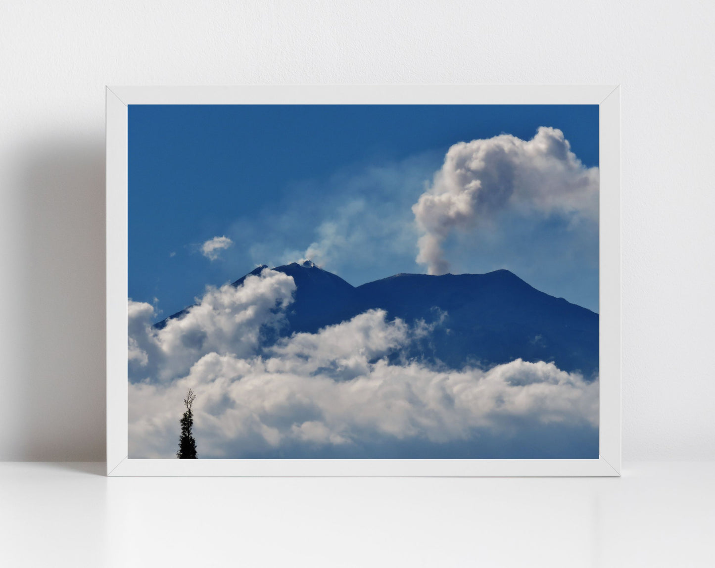 Mount Etna Poster Volcano Art