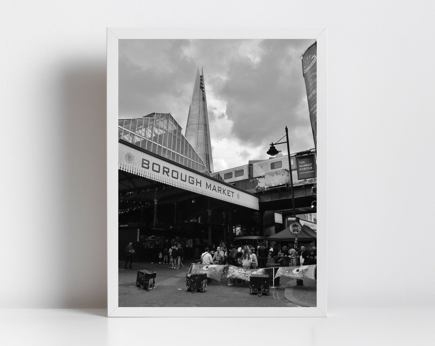 Borough Market Print London Black And White Photography