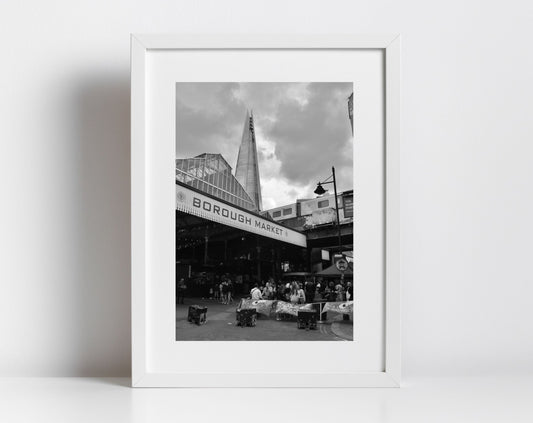 Borough Market Print London Black And White Photography