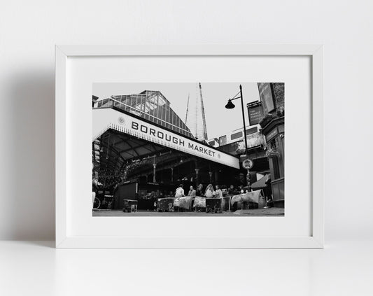 Borough Market Print London Black And White Photography Art