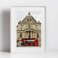 St Paul's Cathedral Art London Red Bus Print