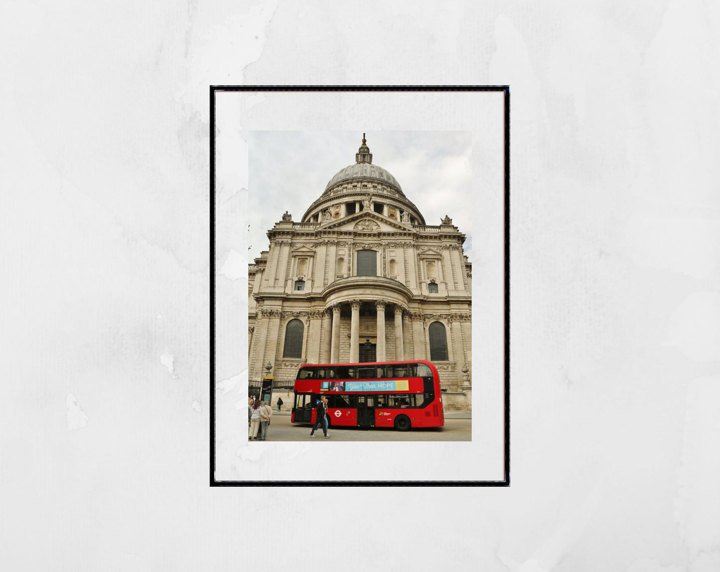 St Paul's Cathedral Art London Red Bus Print