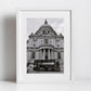 St Paul's Cathedral Art London Red Bus Black And White Print