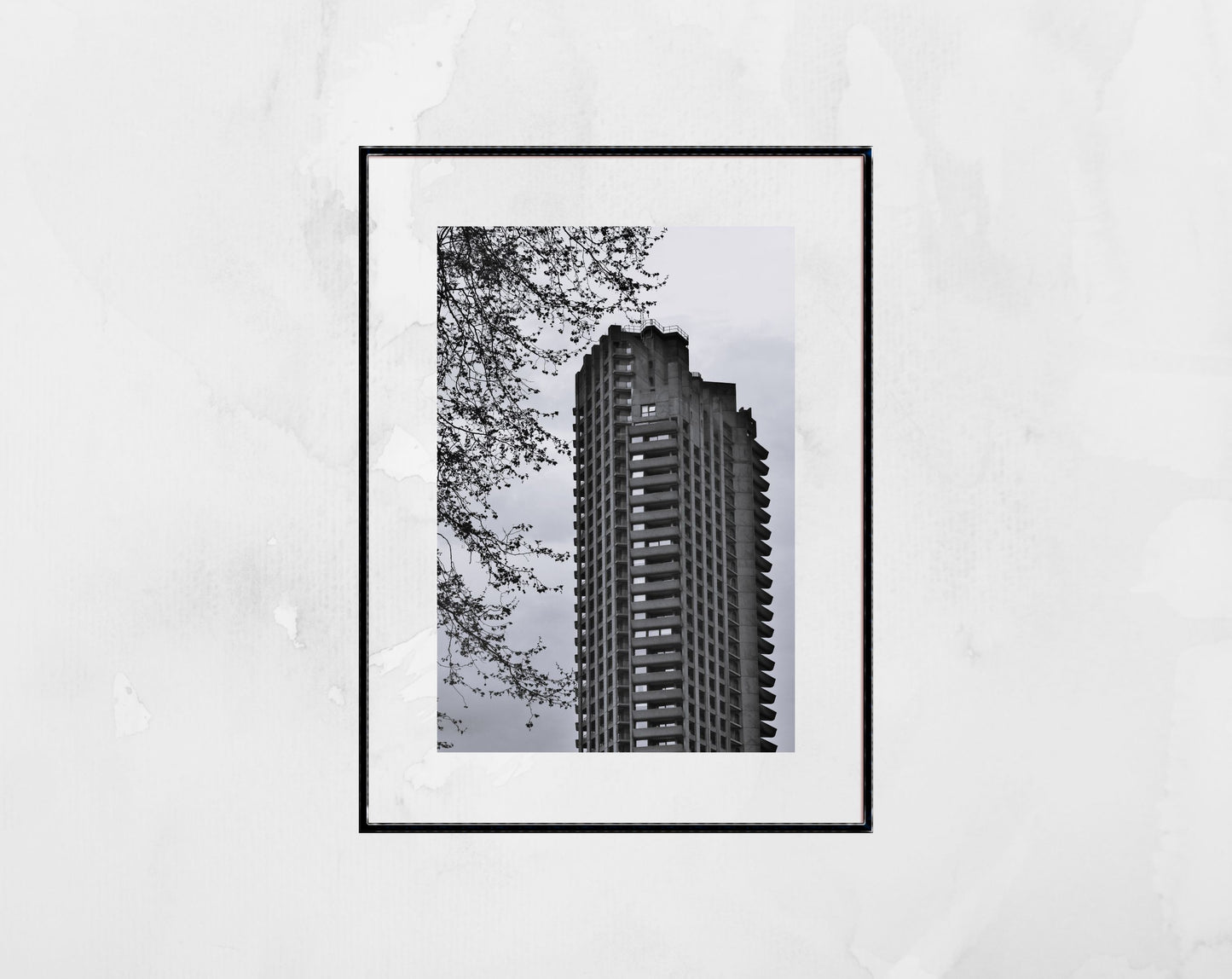 Barbican Poster Brutalist Black And White Photography Print