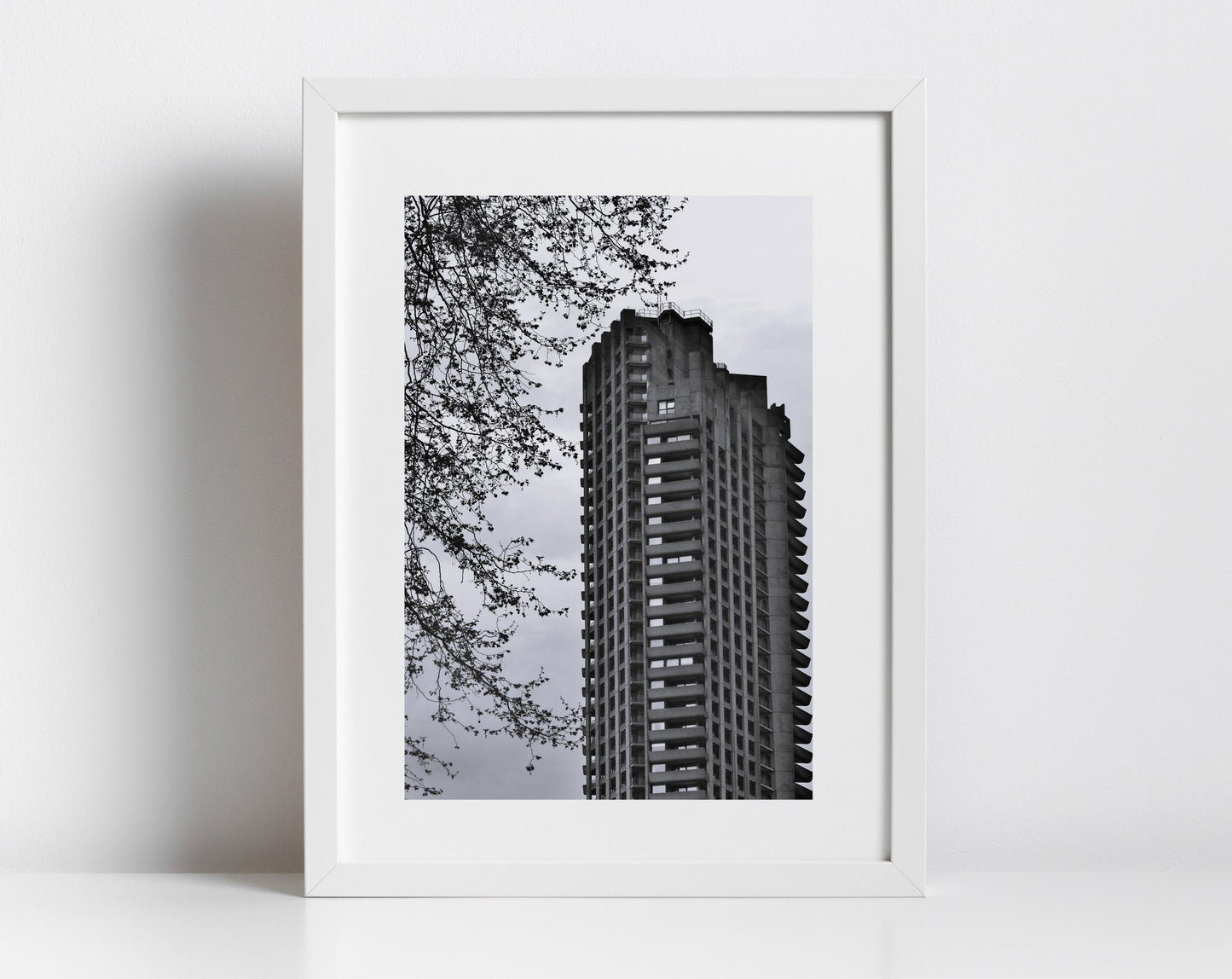 Barbican Poster Brutalist Black And White Photography Print