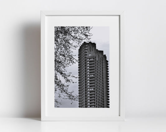 Barbican Poster Brutalist Black And White Photography Print