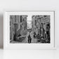 Triq San Gwann Valletta Malta Black And White Photography Print