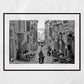 Triq San Gwann Valletta Malta Black And White Photography Print