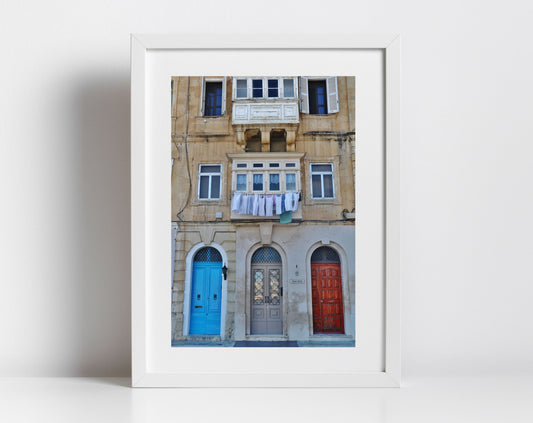 Valletta Malta Print Doorway Art Travel Photography