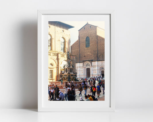 Piazza Maggiore Bologna Photography Print