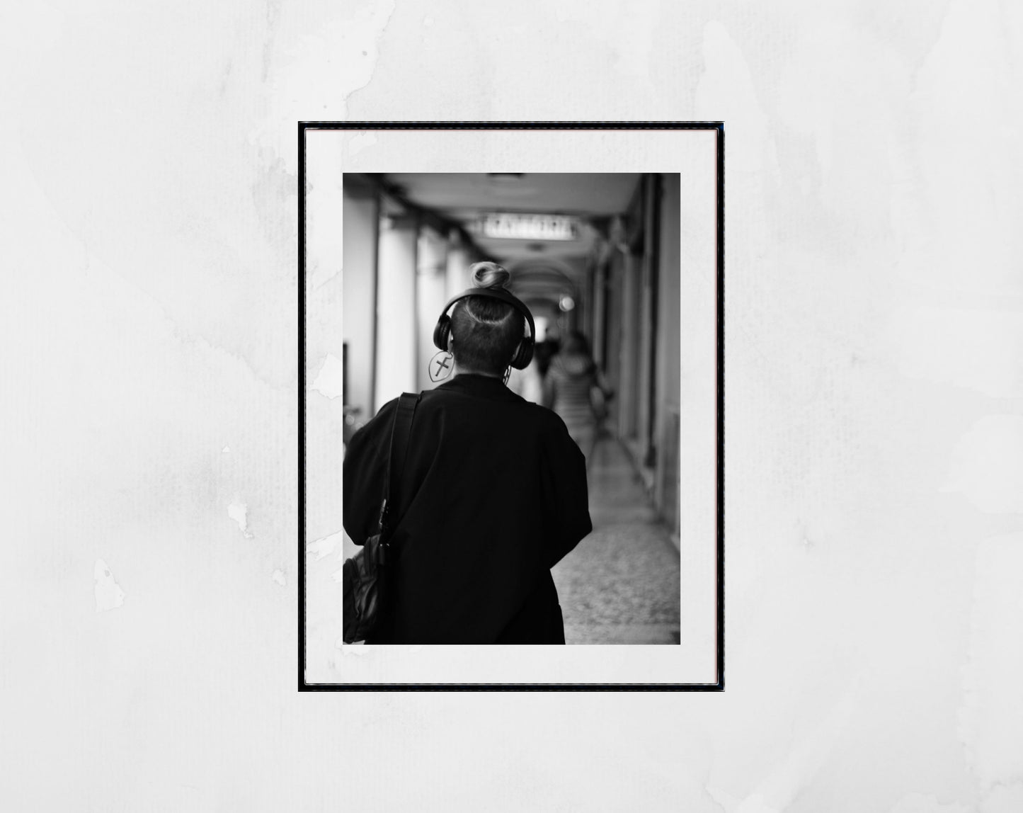 Bologna Italy Street Black And White Photography Print Punk Poster