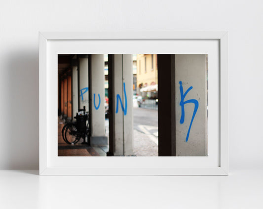 Punk Poster Bologna Italy Street Photography Print