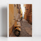 Vespa Poster Italy Street Photography Syracuse Sicily Print