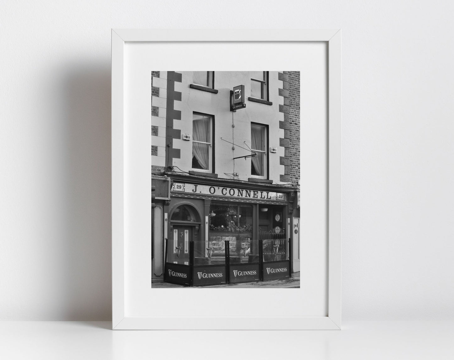 Irish Pub Black And White Print Rathmines Dublin Street Photography