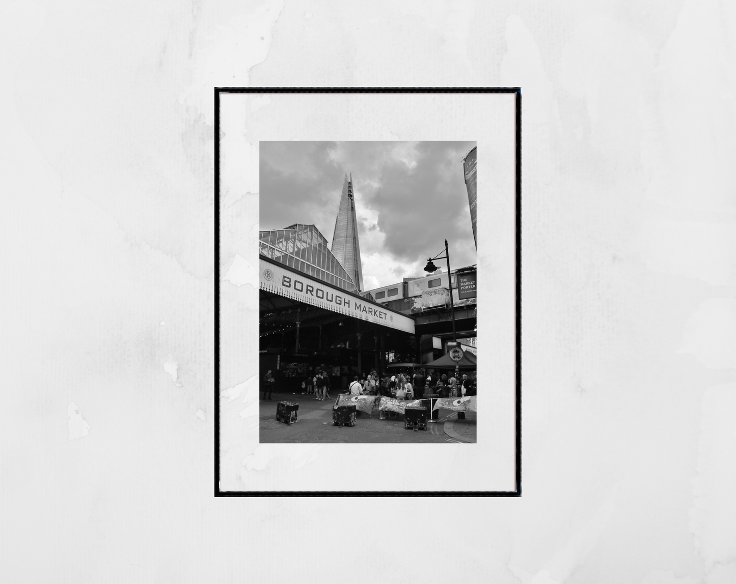 Borough Market Print London Black And White Photography