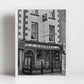 Irish Pub Black And White Print Rathmines Dublin Street Photography