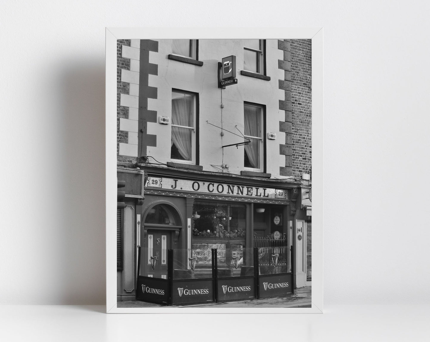 Irish Pub Black And White Print Rathmines Dublin Street Photography