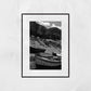 Cefalù Sicily Black And White Photography Boat Print