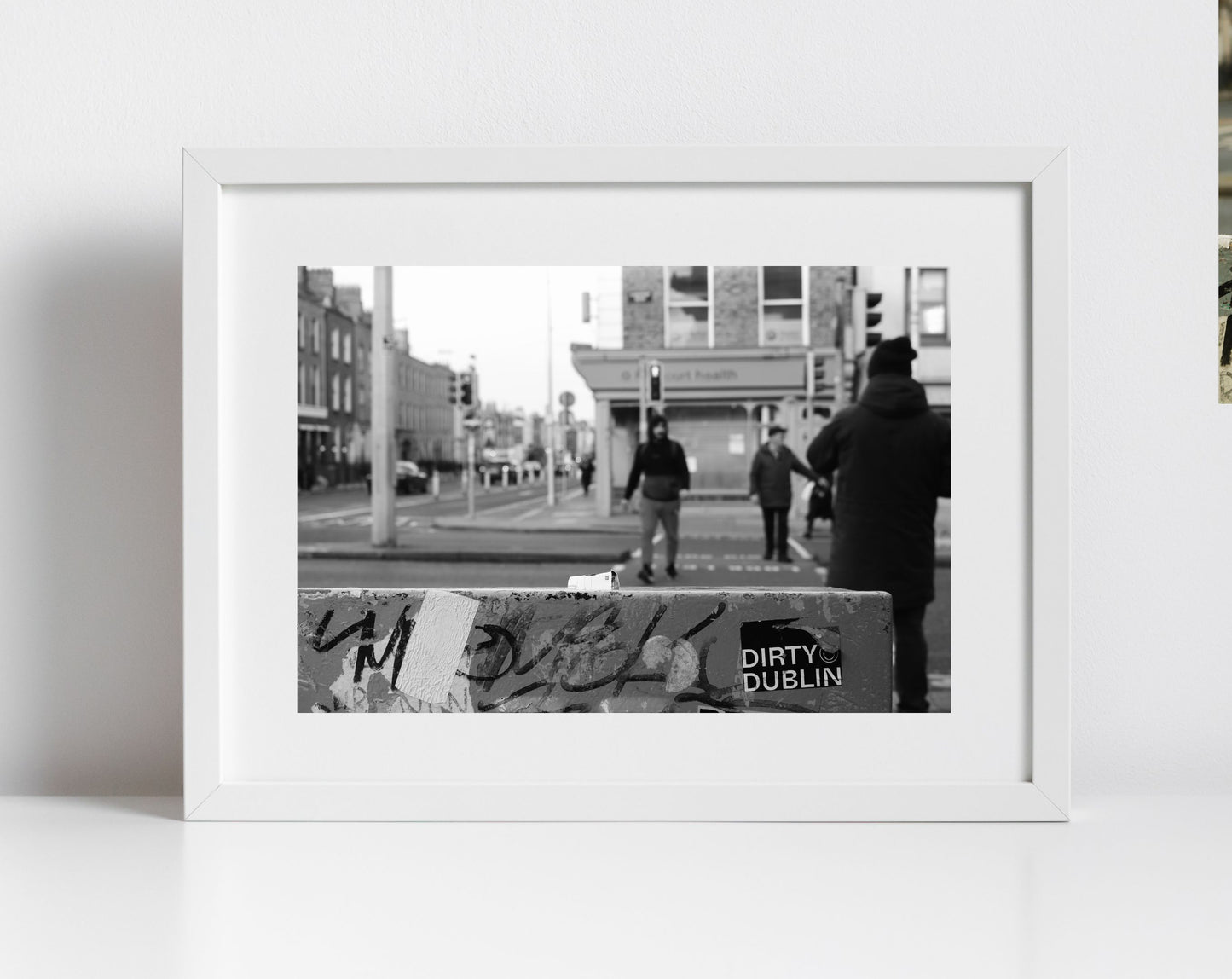 Rathmines Dublin Street Black And White Photography Print