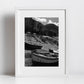 Cefalù Sicily Black And White Photography Boat Print