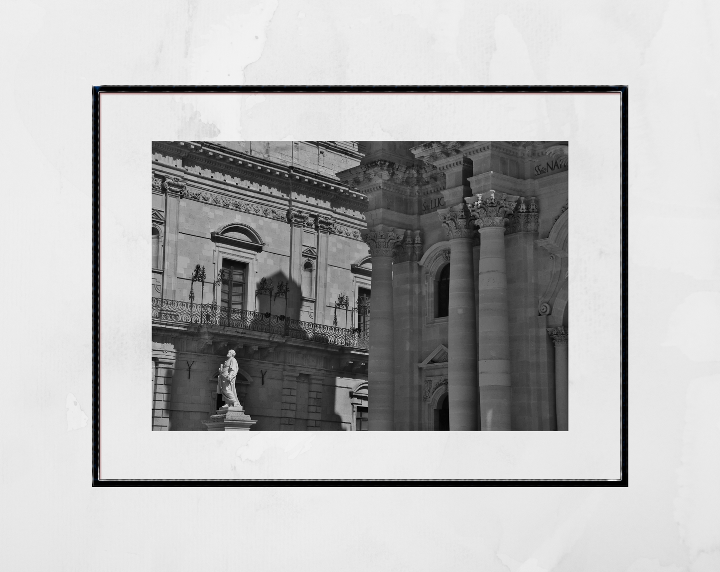 Syracuse Black And White Photography Print Italy Wall Art