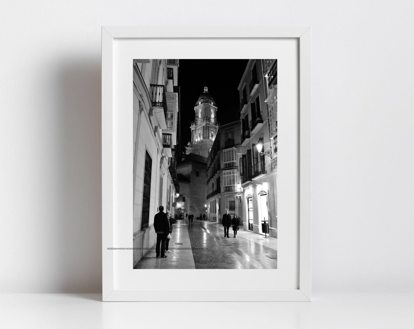 Malaga Spain Black And White Photography Print