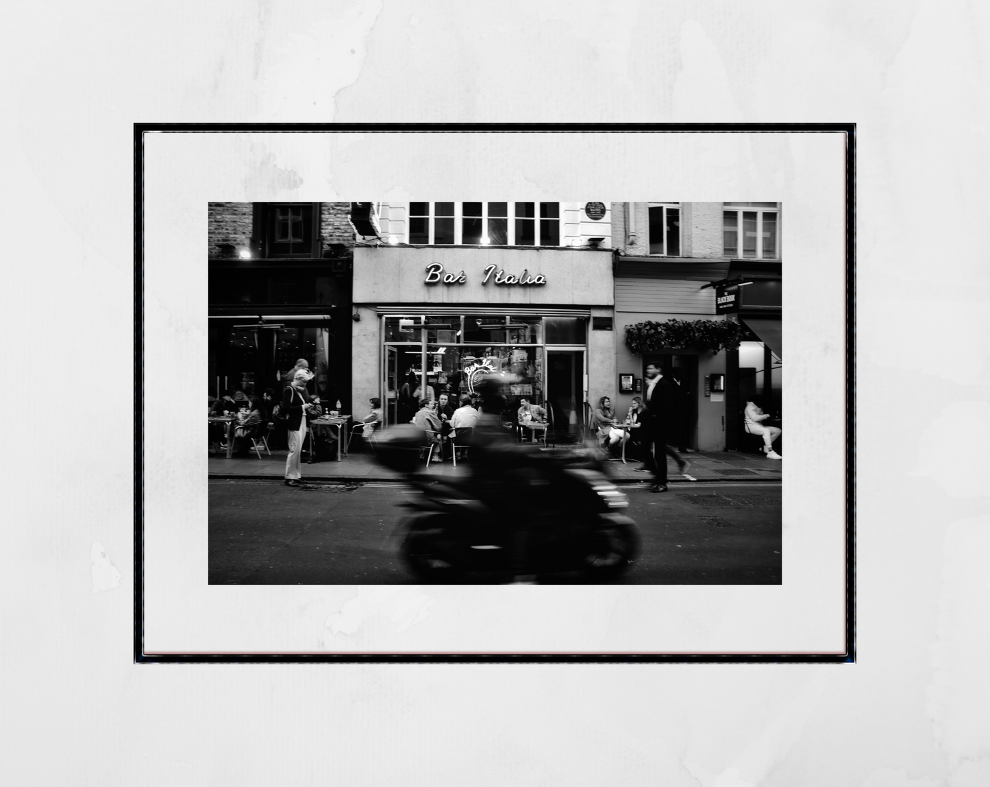 Bar Italia Soho London Black And White Photography Print