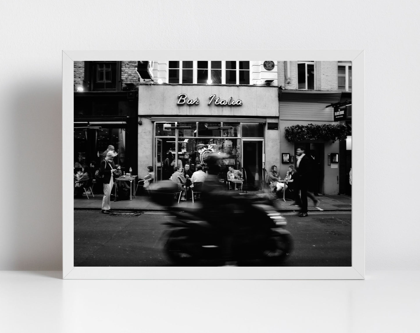 Bar Italia Soho London Black And White Photography Print