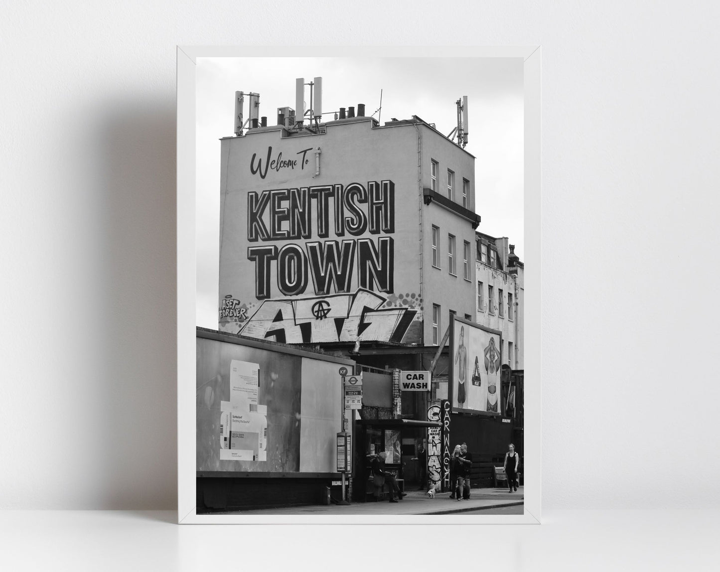 Kentish Town London Black And White Photography Print