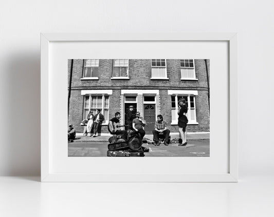 Columbia Road Print East London Black And White Photography