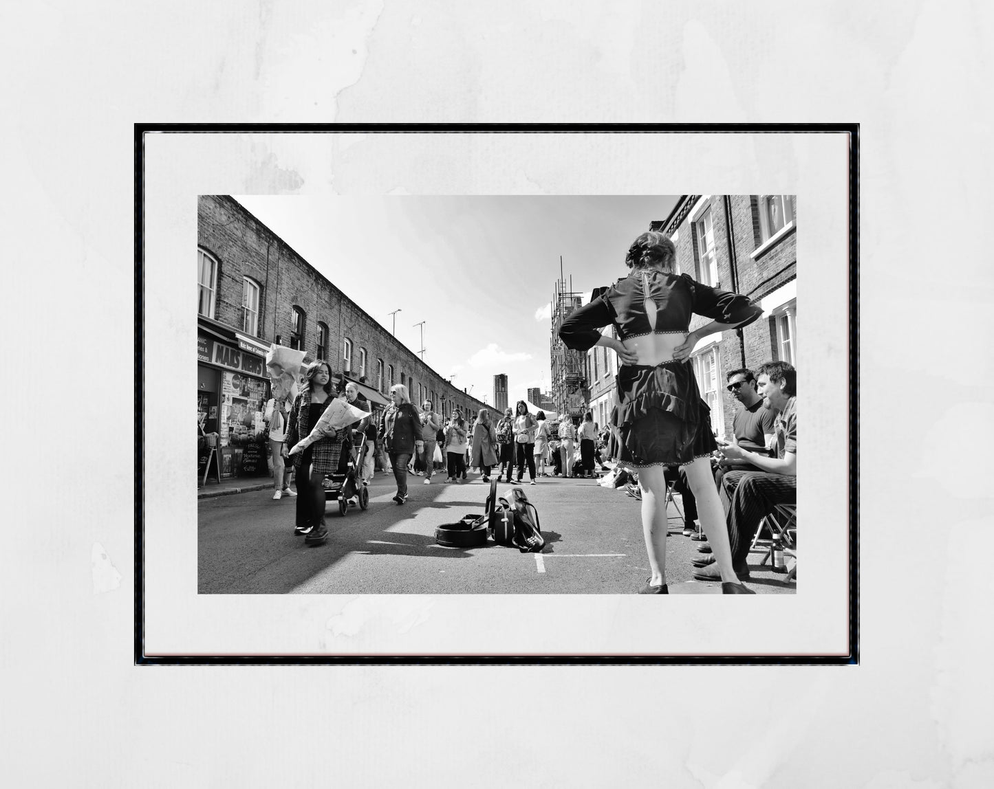 Columbia Road Print East London Black And White Photography Wall Art