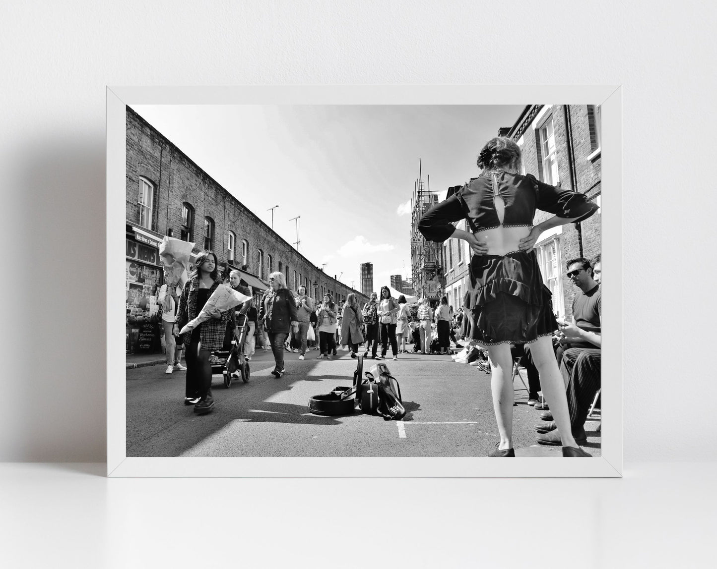 Columbia Road Print East London Black And White Photography Wall Art