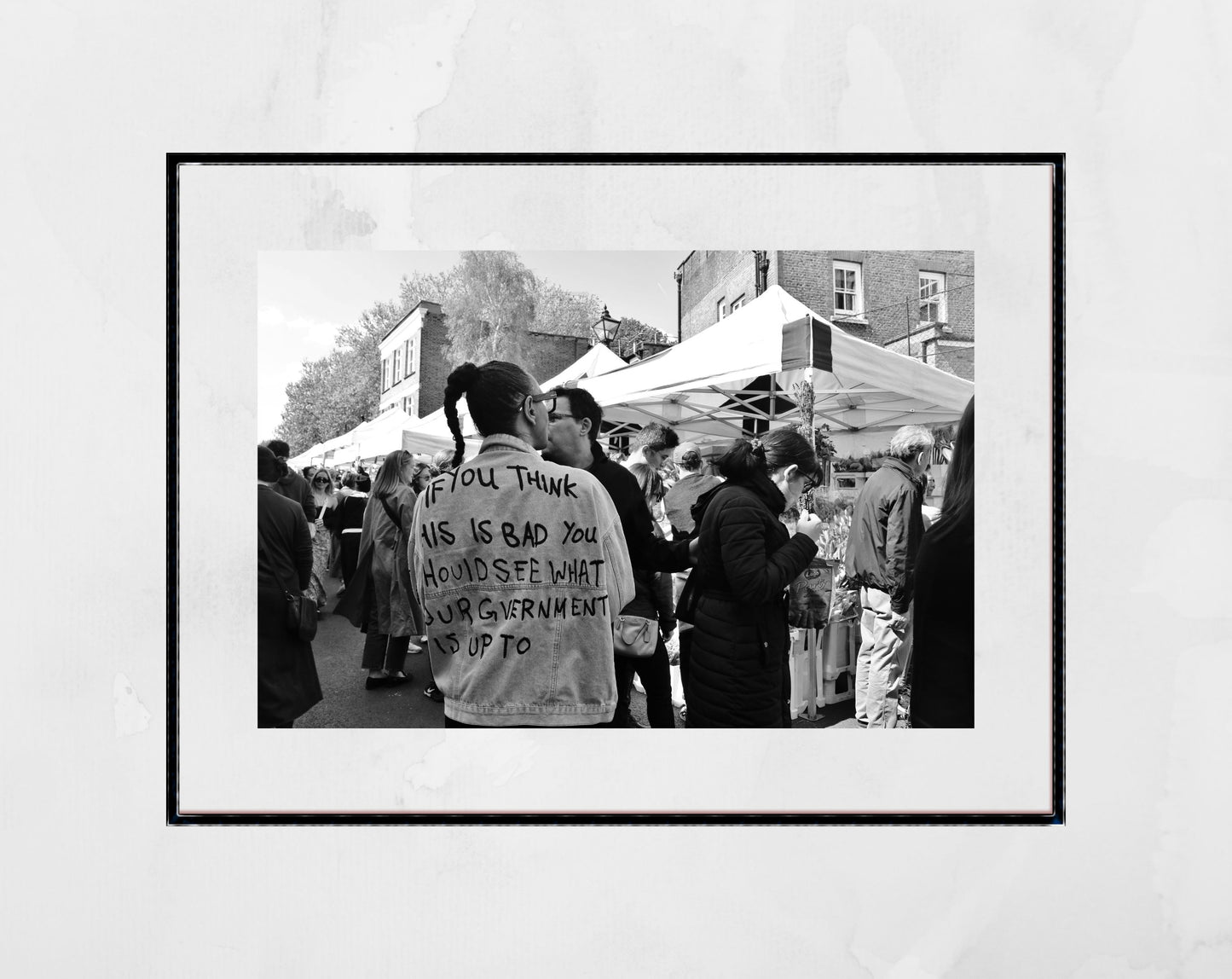 Anti Government Poster London Photography Columbia Road Market Print