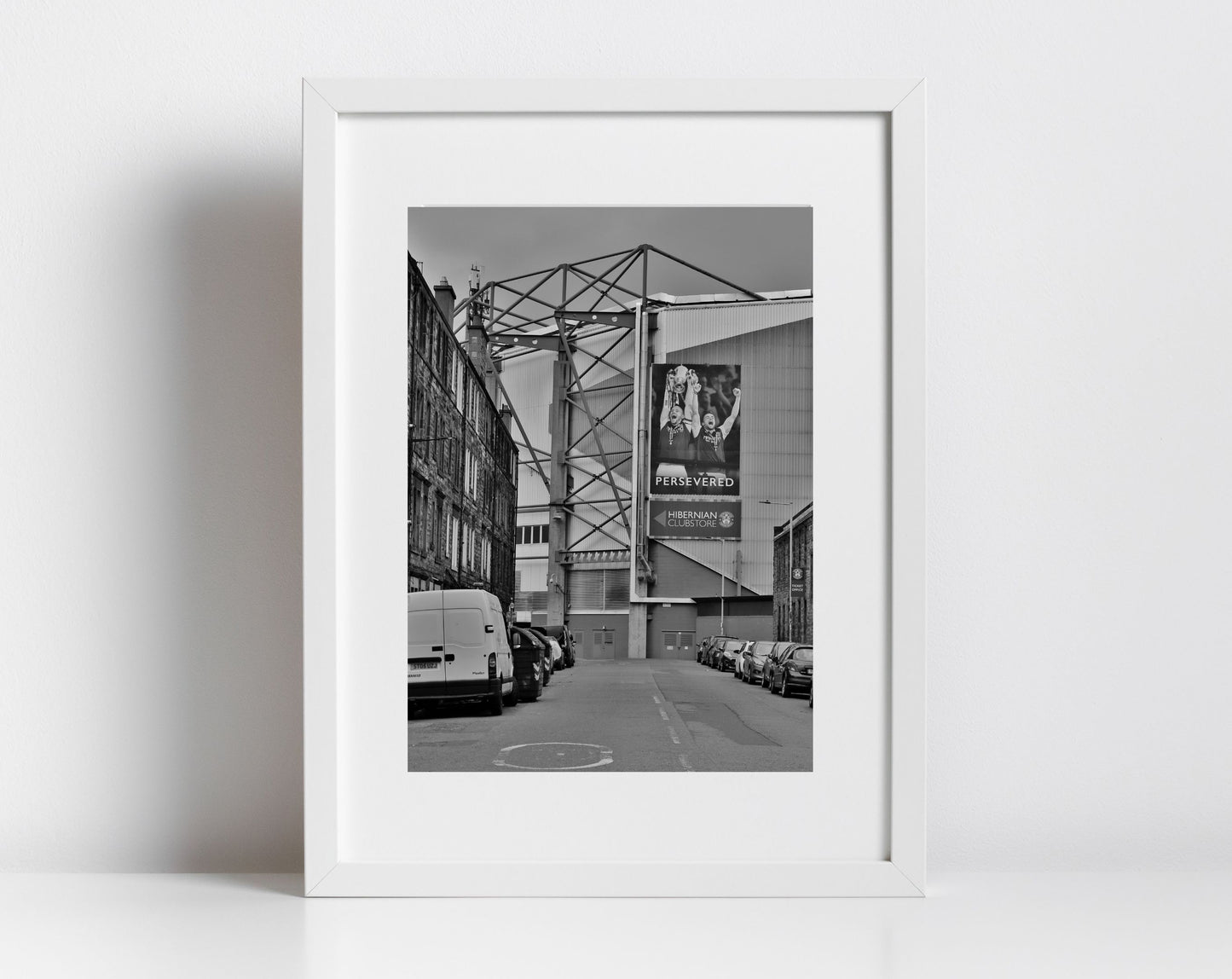 Hibernian FC Easter Road Black And White Photography Art Print