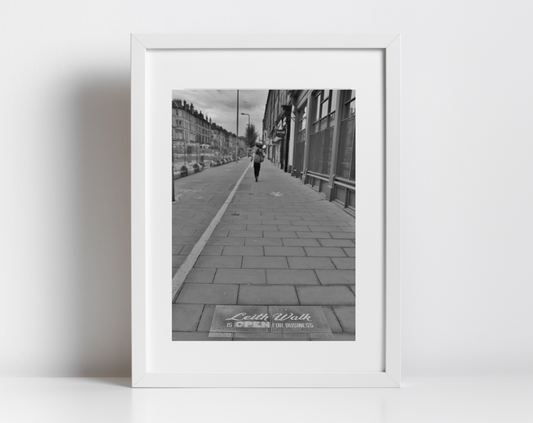 Leith Walk Print Edinburgh Black And White Photography