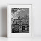 Edinburgh Castle St Cuthbert's Kirkyard Black And White Photography Print