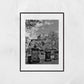 Edinburgh Castle St Cuthbert's Kirkyard Black And White Photography Print