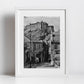Edinburgh Vennel Steps Black And White Photography Print