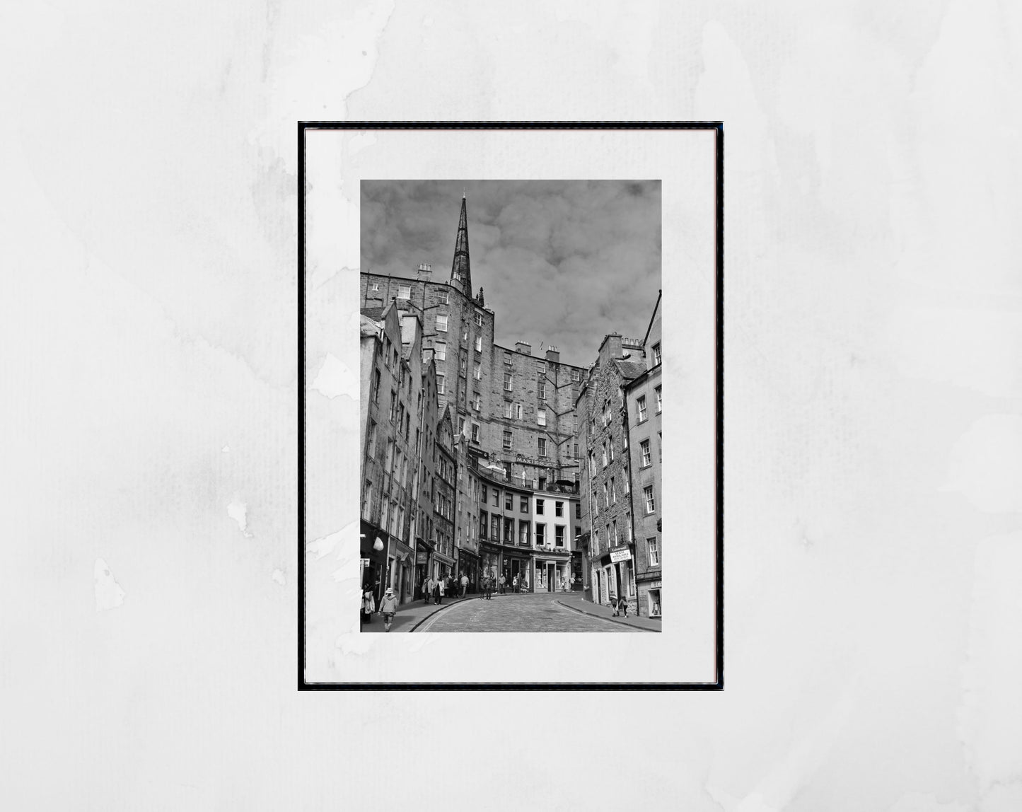 Victoria Street Edinburgh Black And White Photography Print