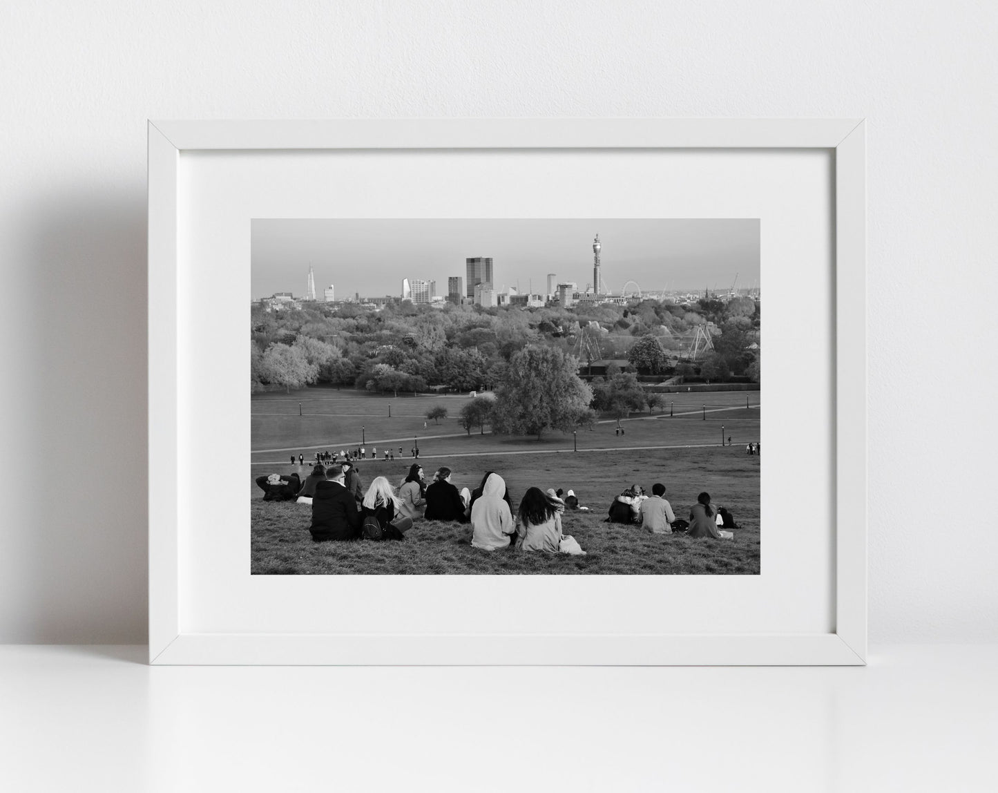 Primrose Hill London Black And White Photography Print