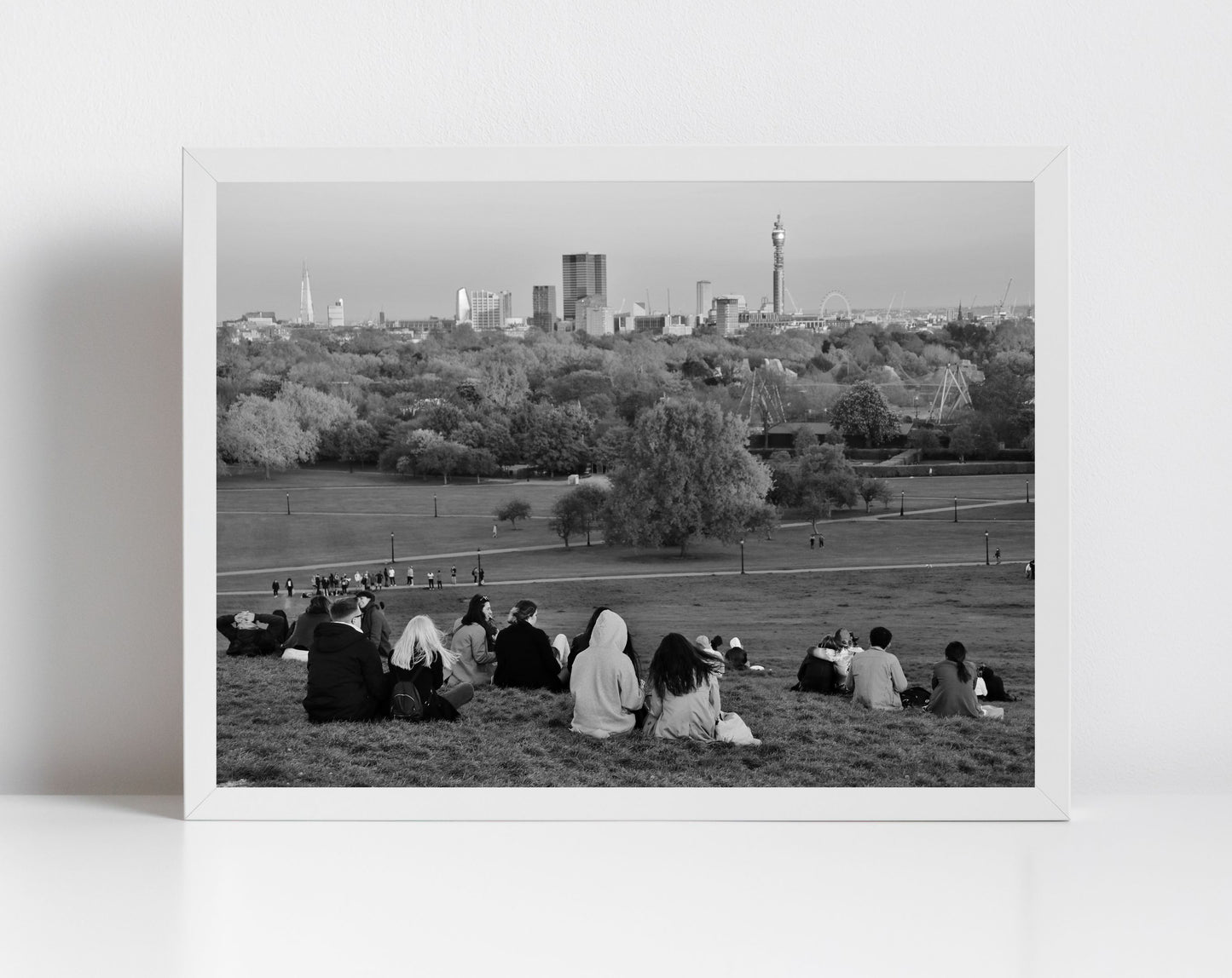 Primrose Hill London Black And White Photography Print