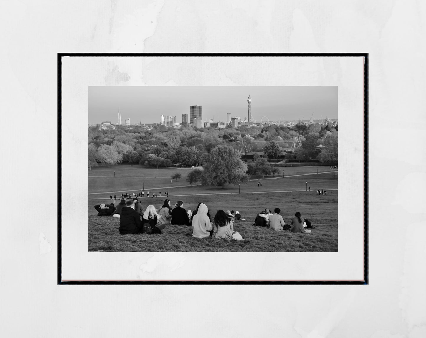 Primrose Hill London Black And White Photography Print