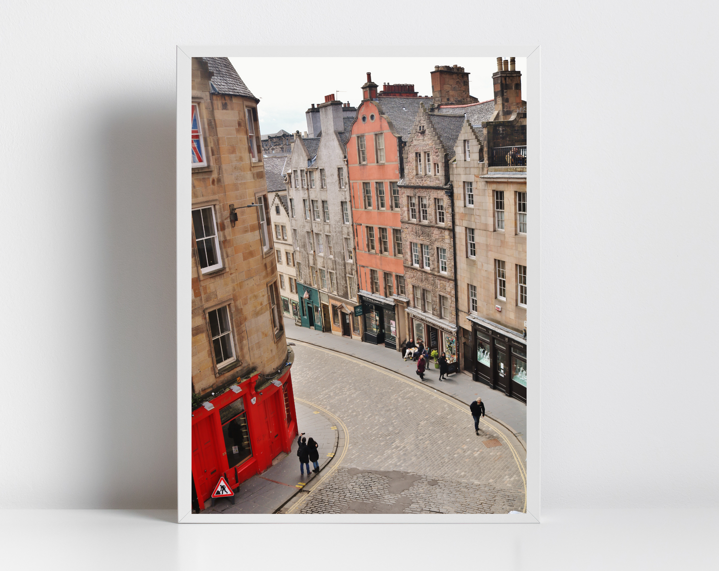 Victoria Street Edinburgh Black And White Photography Wall Art