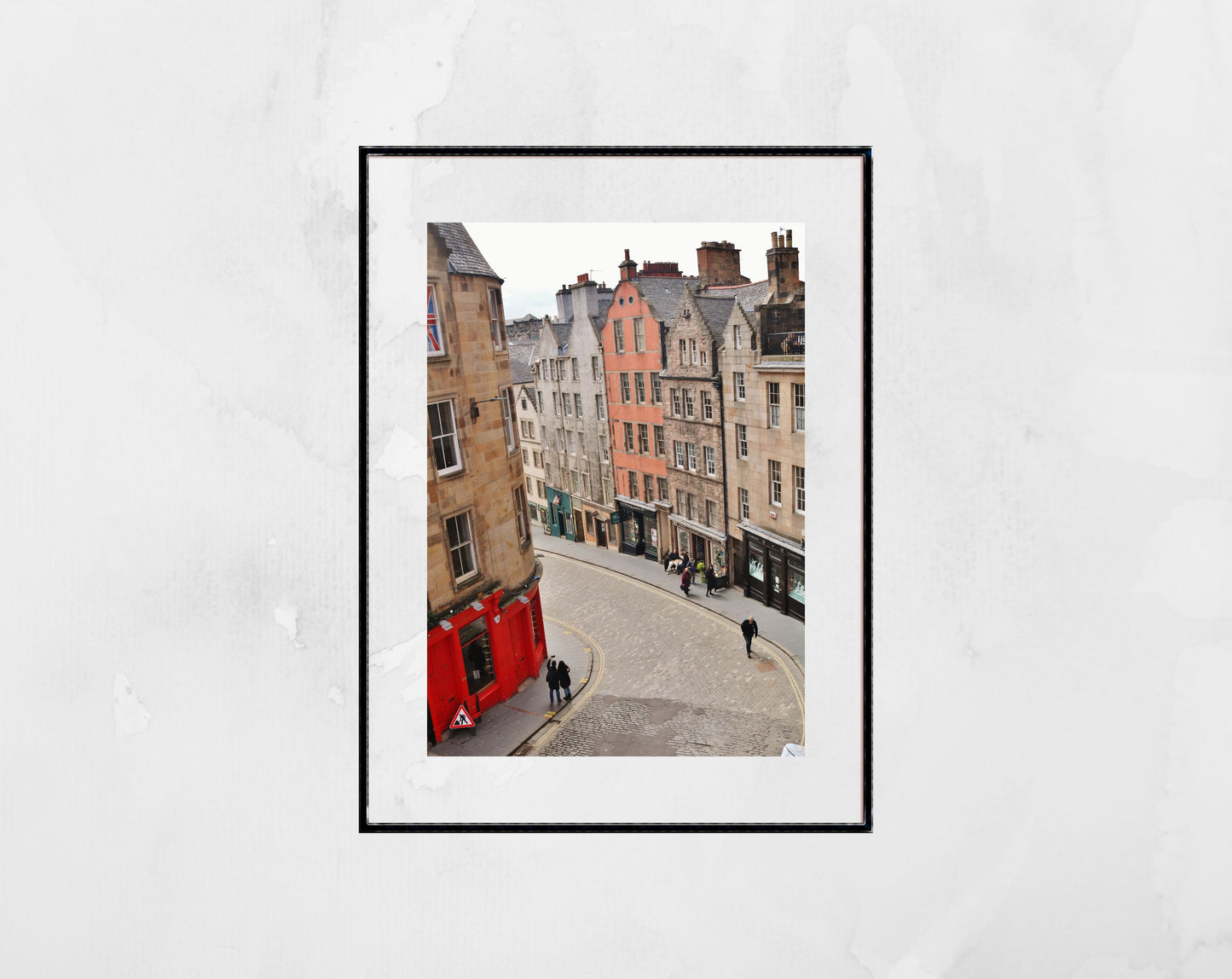 Victoria Street Edinburgh Black And White Photography Wall Art