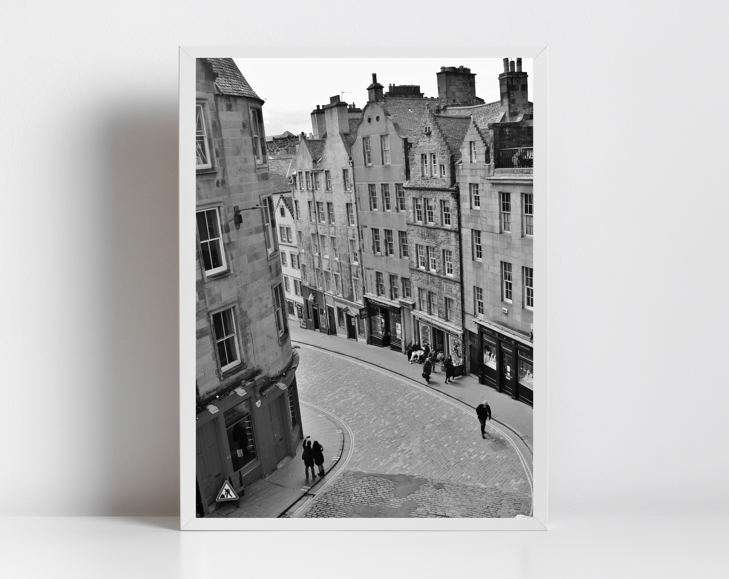 Victoria Street Edinburgh Black And White Photography Wall Art