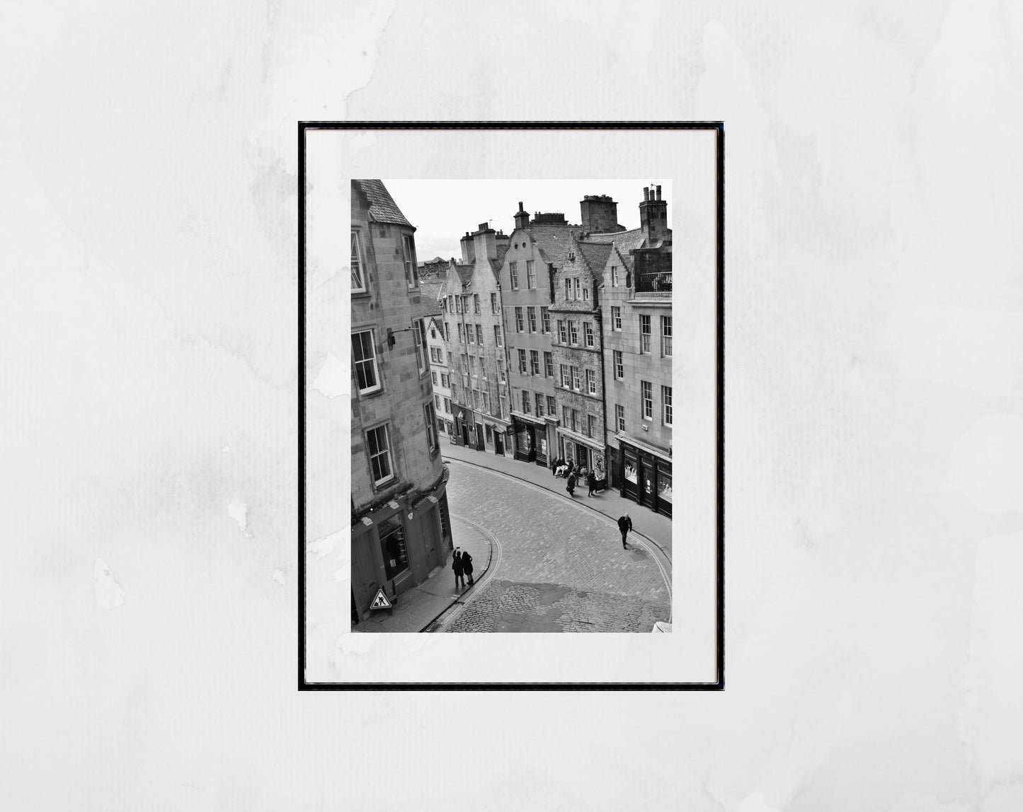 Victoria Street Edinburgh Black And White Photography Wall Art